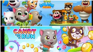 talking tom candy run vs tom splash force(gameplay android)#6