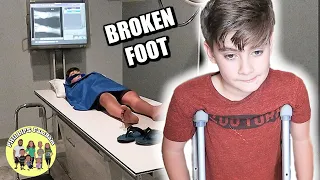 KID BREAKS his ANKLE playing SOCCER | A DOCTOR says his FOOT is BROKEN | KIDS FIRST BROKEN BONE