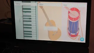 Музична гра "Клавішні, струнні та ударні музичні інструменти"