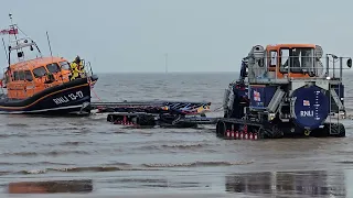 RNLI Recovering lifeboat. Skegness