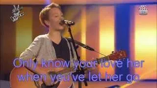 The voice kids G-Finn-Let her go-Lyrics