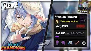 💥Showcasing *NEW* WARRIOR FUSION "Rimuru" in Anime Champions Simulator