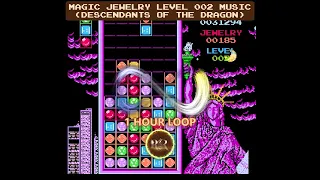 Magic Jewelry Level 002 (Descendants of the Dragon) Music 1 Hour Loop (NES Game Soundtrack, Piano)