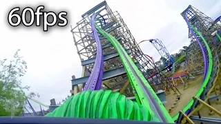 Joker front seat on-ride HD POV @60fps Six Flags Discovery Kingdom