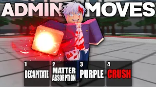 I Made CUSTOM ADMIN MOVESETS in Heroes Battlegrounds (ROBLOX)