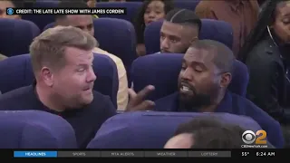 Kanye West Joins James Corden For Carpool Karaoke... On A Plane