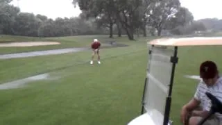 Golf course slip and slide