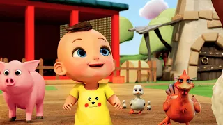 Johny Johny Yes Papa + Old MacDonald Had A Farm Animal sounds Song  @BabaSharo