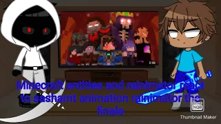 Minecraft entities and rain react to sashamt animation rainimator the finale