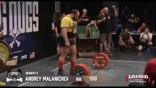 Andrey Malanichev - Deadlift 400 kg