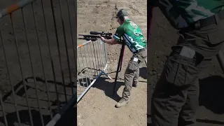 Shooting precision rifle with a TRIPOD