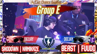 【CAPCOM CUP X】Group Stage Elimination day2『GroupE』SHODOWN｜NAMIKAZE（ディージェイ/C） vs BEAST｜ふ～ど（ディージェイ/C）