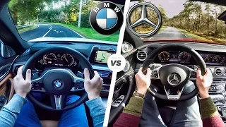 BMW 5 Series 2017 M Sport 540i vs Mercedes Benz E Class E43 AMG ACCELERATION & POV by AutoTopNL