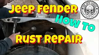 how to make patch panel   on  jeep wrangler yj fender