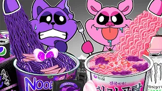 Convenience Store PURPLE PINK Mukbang CATNAP vs PICKY PIGGY POPPY PLAYTIME CHAPTER3 Animation | ASMR