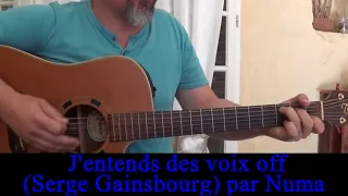 J'entends des voix (Serge Gainsbourg) reprise guitare voix 1975