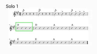 Johnny B Goode  - Play Along A-major