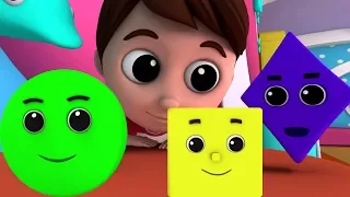 формирует песни | Дошкольные дети рифма | Изучать 3D-фигуры | Preschool Songs | Shapes Song