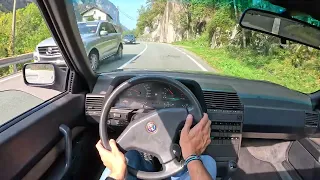 POV - 1989 Alfa Romeo 164 Turbo - Passo della Spluga