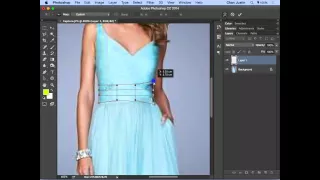 Touching up dress