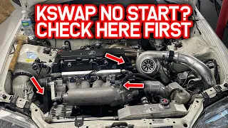 K20 K24 Swap Civic Wont Start? The BIG FOUR Breakdown