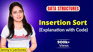 7.4 Insertion Sort Algorithm |Explanation with C Program| Data Structure Tutorials