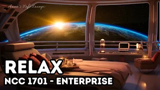 Cozy STARSHIP CABIN | USS Enterprise NCC 1701 | Lofi-relax | Chill-beats