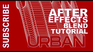 AFTER EFFECTS BLEND TEXT TUTORIAL