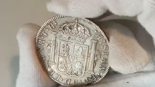 #Chapter9. 8 "reales" coin from the Mexican mint. Review and history.