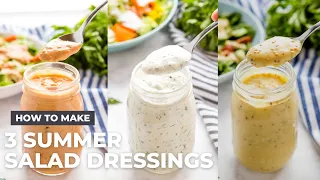 How to Make 3 Summer Salad Dressings