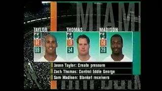 2001 week 1 Miami Dolphins at Tennessee Titans