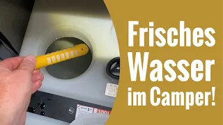 Frischwassertank im Camper mit Certec® Kapseln sauber halten #caravansalon #lilie #wasser