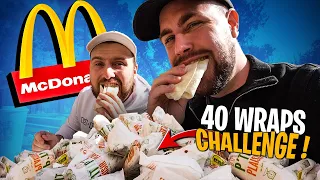 Wraps Challenge McDo avec Doc Jazy en Vacances !! (on en prend 40...)