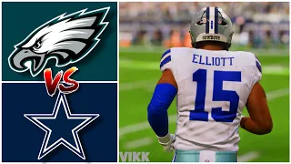 Eagles vs Cowboys Simulation (Madden 24 Rosters)