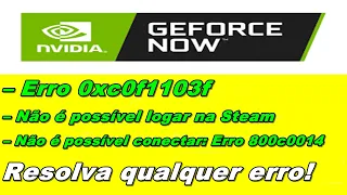 Geforce Now: CORRIJA os PRINCIPAIS erros (0xc0f5213e/Windows 7) Entre Outros!