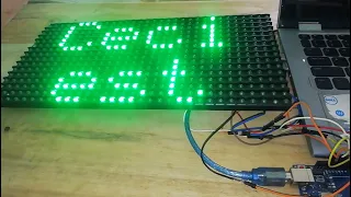 Comment utiliser la matrice Led P10 36x16 avec Arduino?