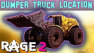 DUMPER TRUCK (Bulldozer Vehicle) Location Guide - RAGE 2