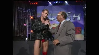 Alex Wright Cracks a Joke with Mean Gene! 1997 (WCW)