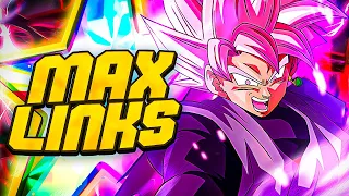 (Dokkan Battle) RAINBOW MAX LINKS PHY ROSE GOKU BLACK FULL SHOWCASE AND EXPERIMENT SESSION!