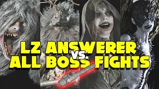 LZ Answerer Lightsaber Vs. ALL Bosses - RESIDENT EVIL VILLAGE