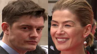 Rosamund Pike & Sam Riley Red Carpet Arrival Radioactive Premiere