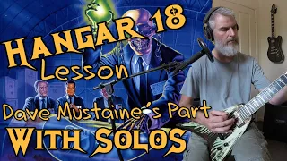 Hangar 18 Guitar Lesson - Dave Mustaine's Parts & Solos