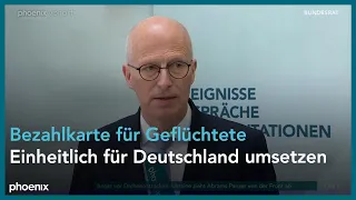 Peter Tschentscher zur Bezahlkarte für Geflüchtete am 26.04.24