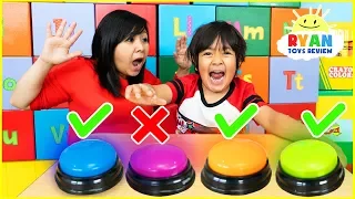 Don't Push The Wrong Button Challenge with Ryan ToysReview