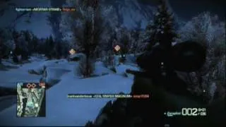 Battlefield Bad Company 2 sniper no scope kill