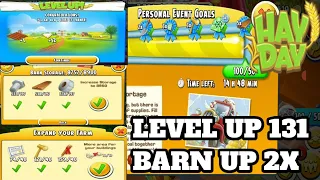Hay Day Level Up 131 | Barn Upgrade 2x Land Opening & Global Truck Event