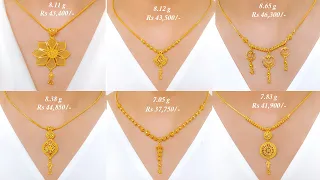 Latest Gold Necklace And Chains Designs With Weight And Price || Shridhi Vlog