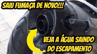 FUMAÇA BRANCA NA DESCARGA DA MOTO / MINHA MOTO SOLTOU FUMAÇA BRANCA DE NOVO / FAZER 250 FUMAÇANDO?