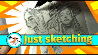 Sketchbook Dive 04 – ONE HOUR Just Sketching