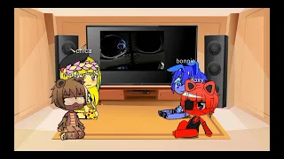 FNAF 1 react to  sister location dance to forget (sorry for the lazy stuff)